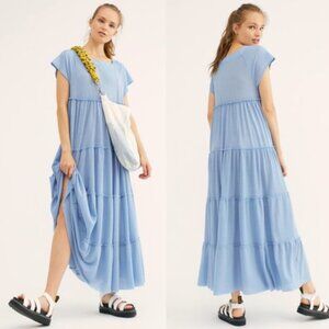 Salt Water Maxi Dress In Sky Blue